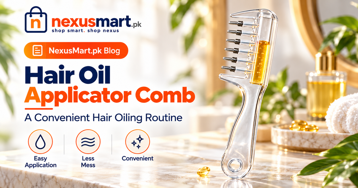 Transparent Hair Oil Comb Applicator - NexusMart.pk product buying guide