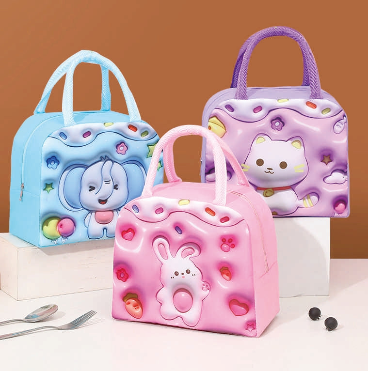 3D Pop Cartoon Lunch Bag Rabbit & Cat Nexusmart product image - Nexusmart Pakistan