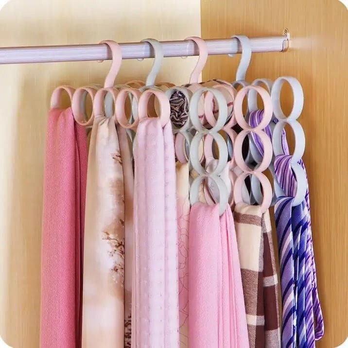 15-Holes Scarf Hanger Plastic Home Organization view 2 - Nexusmart Pakistan