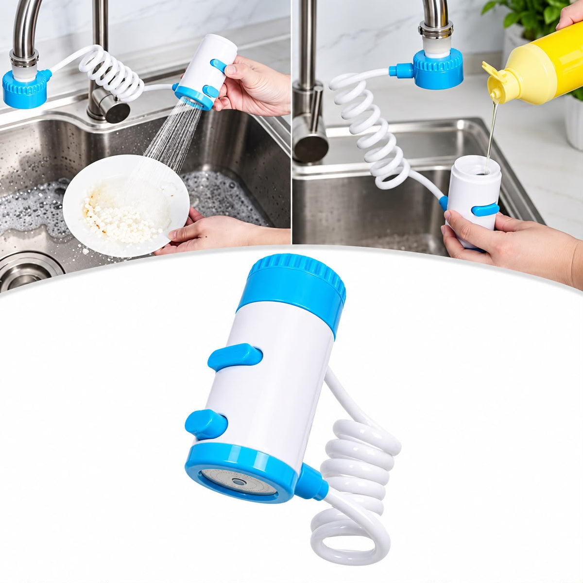 Multipurpose Faucet Extender with Liquid Container β Sink Attachment