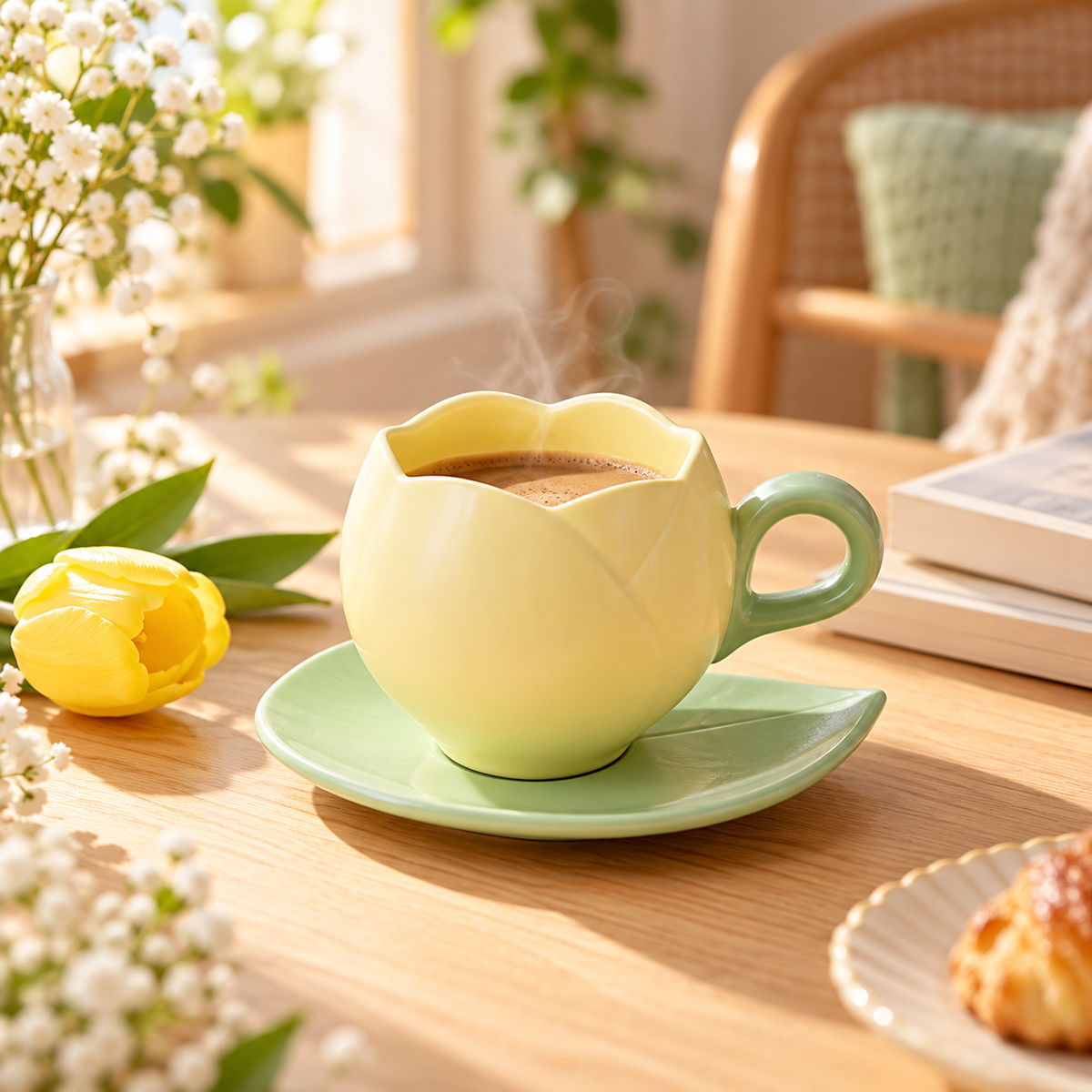 Ceramic Cup and Saucer Set – Tea & Coffee Serving Set