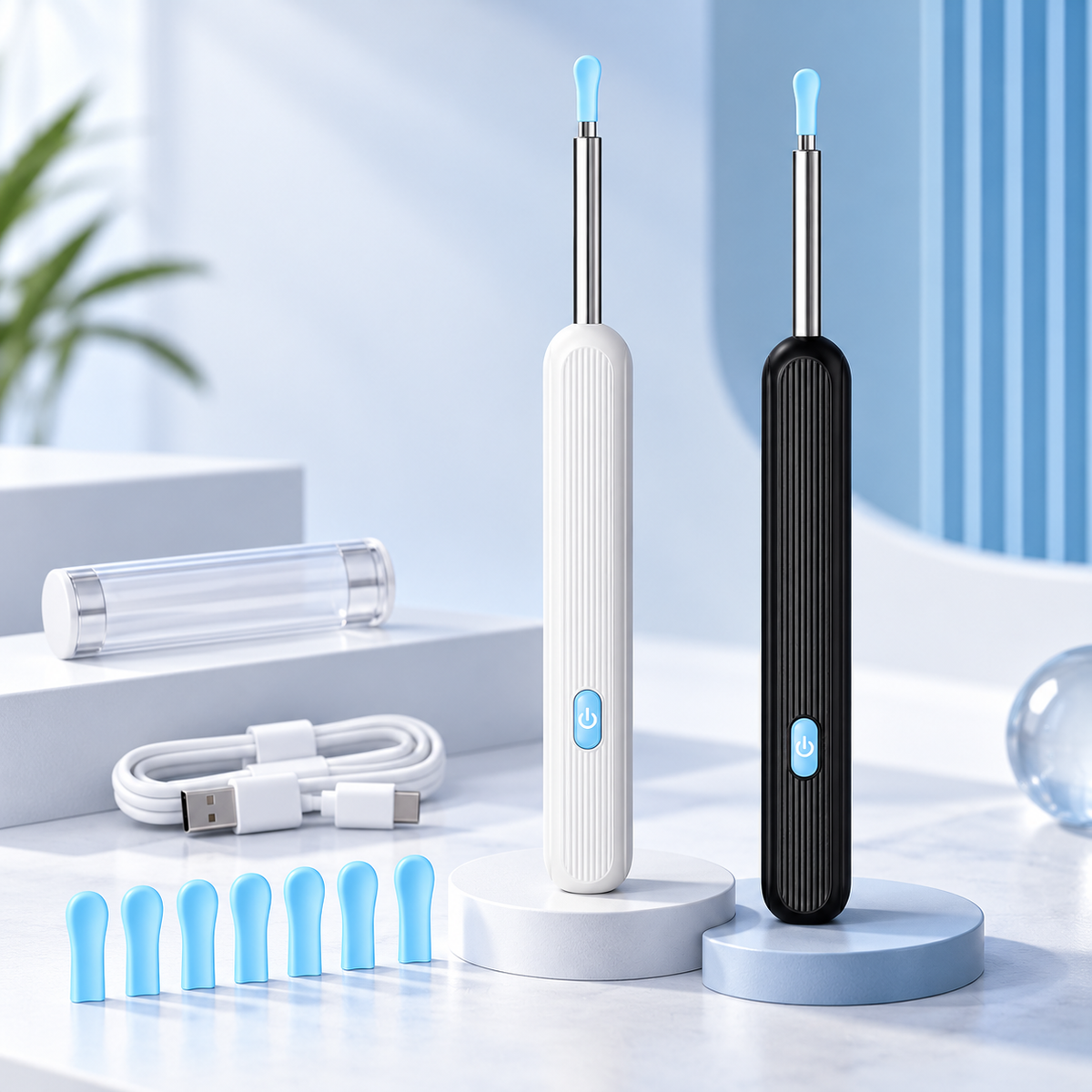 Smart Ear Wax Removal Tool with Camera & LED Light – Wireless Ear Cleaning Kit