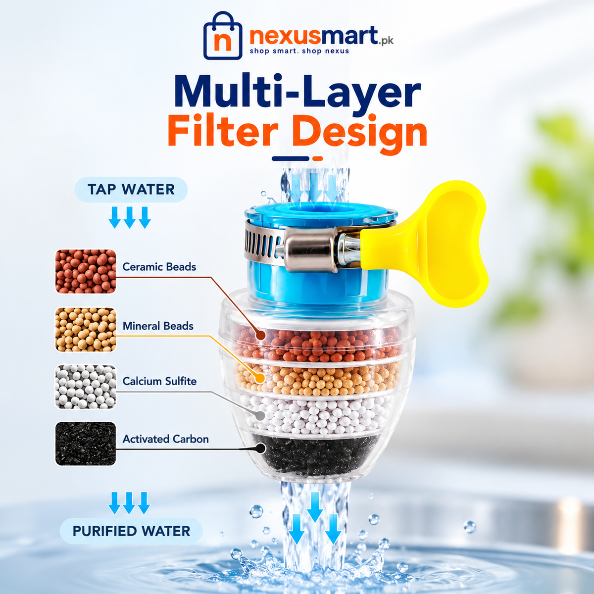 Filter Stone Faucet for Sink Water Filtration
