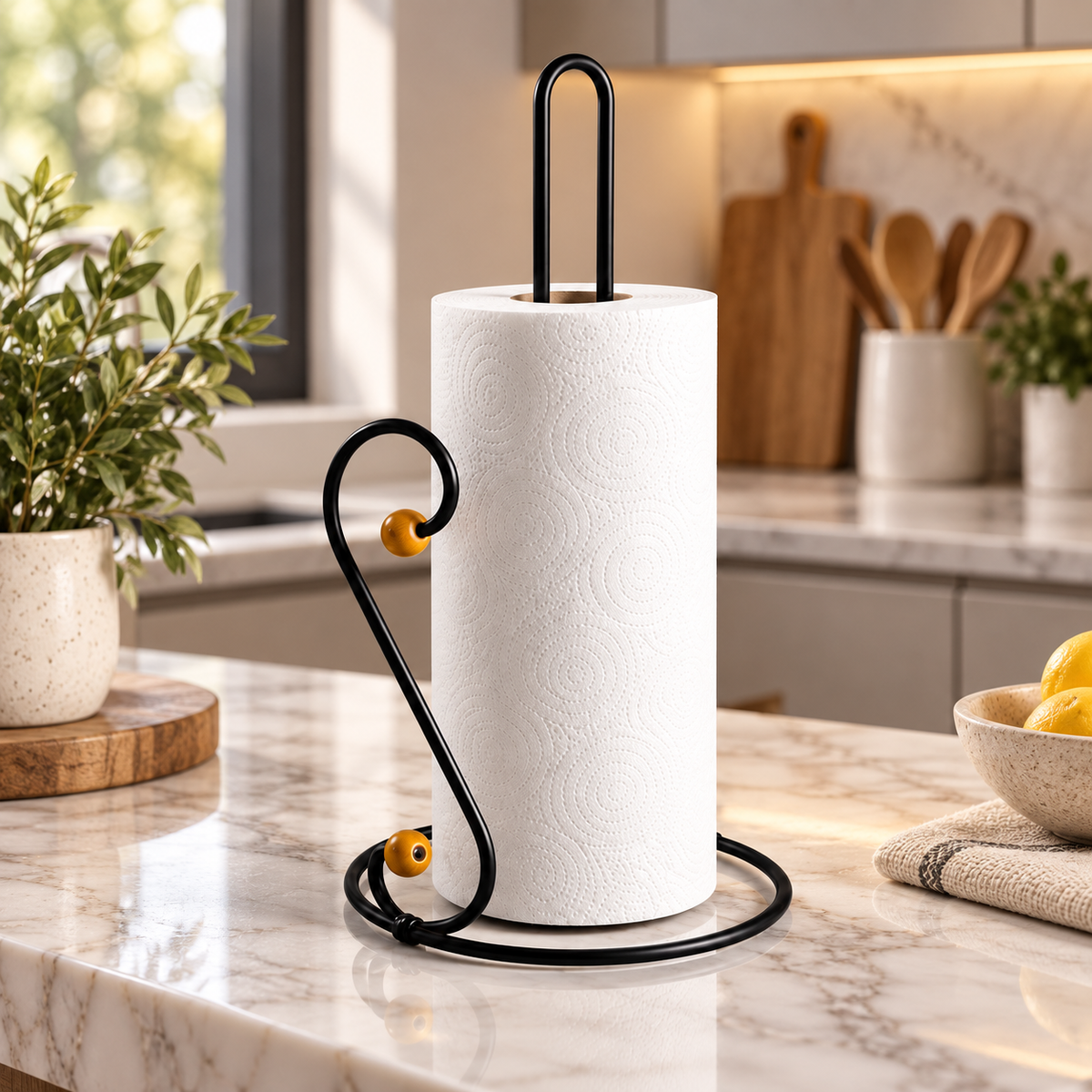 Metal Fancy Tissue Roll Holder β Decorative Paper Towel Stand