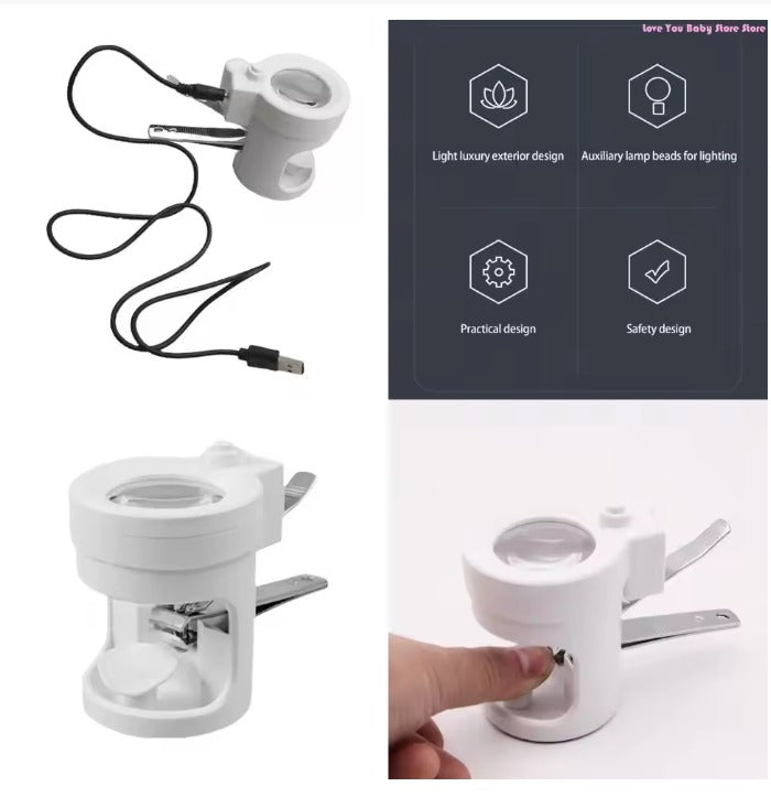 Portable Nail Cutter with Adjustable LED Light