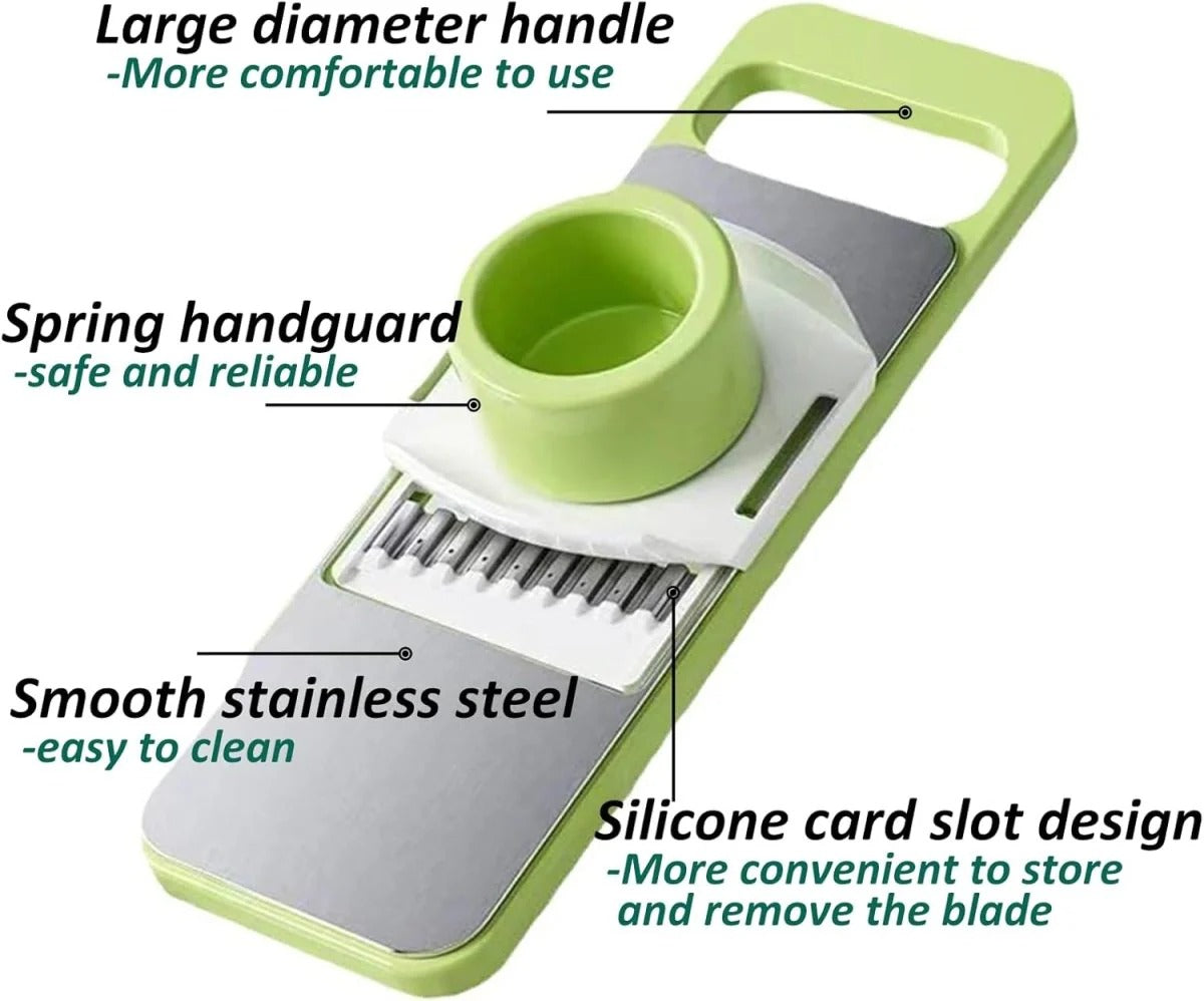 5-in-1 Stainless Steel Vegetable Slicer Cutter view 6 - Nexusmart Pakistan