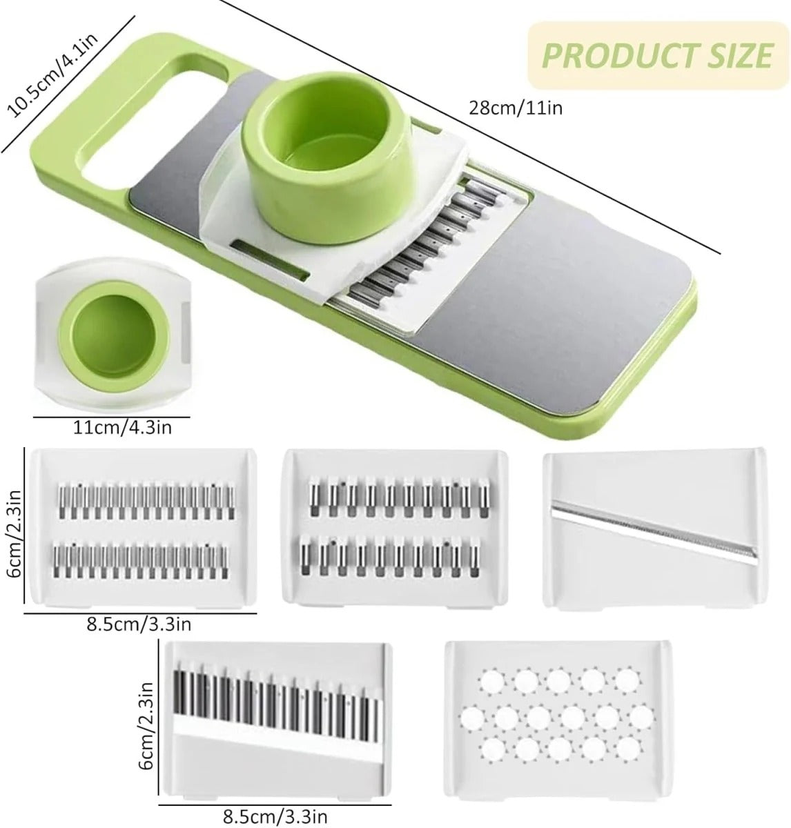 5-in-1 Stainless Steel Vegetable Slicer Cutter view 7 - Nexusmart Pakistan