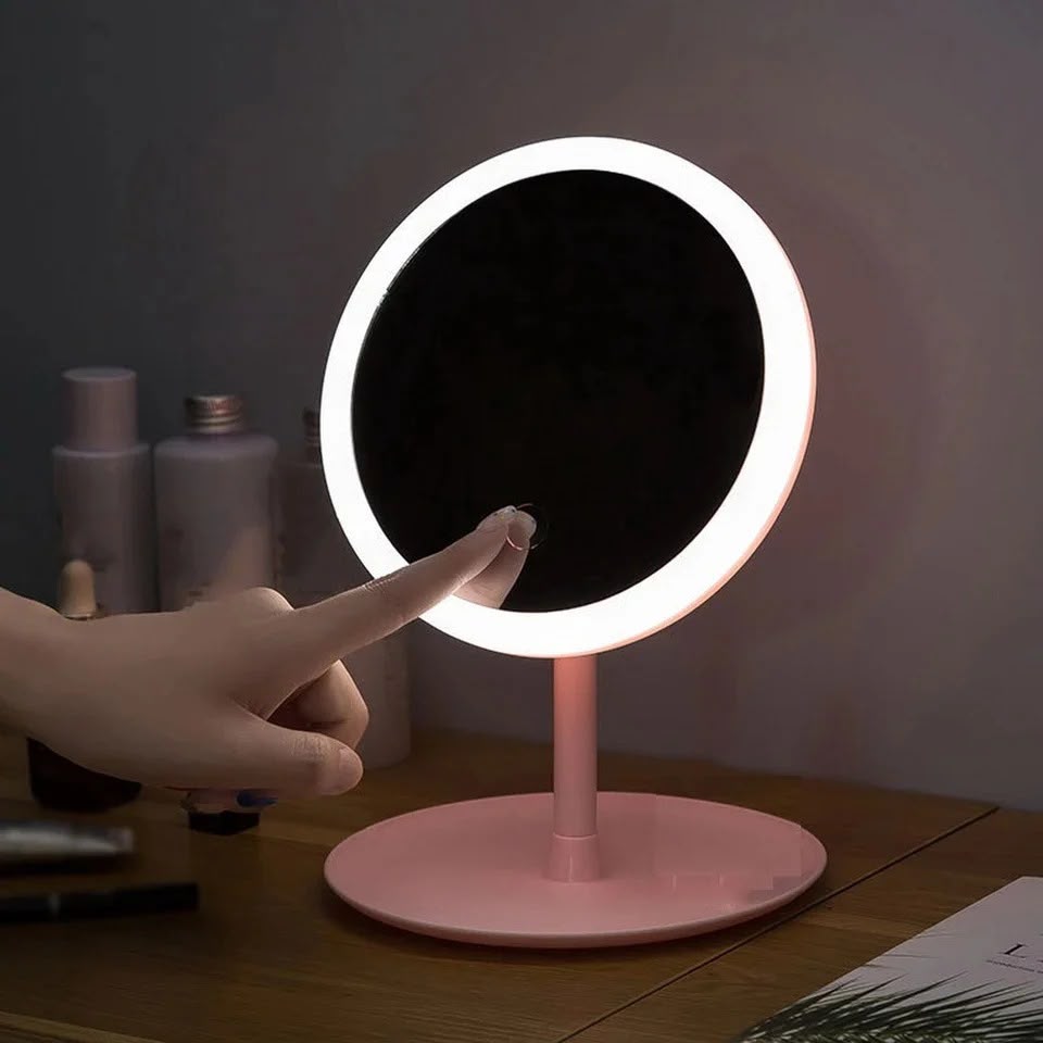 3-Mode Rechargeable LED Makeup Mirror with Stand