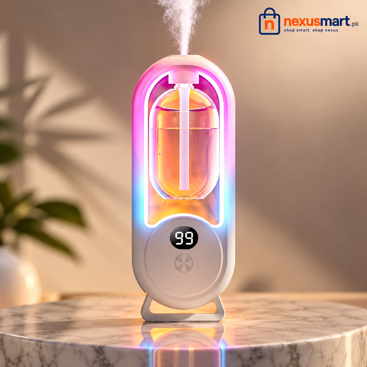 Rechargeable Automatic Fragrance Diffuser with Light & USB Power