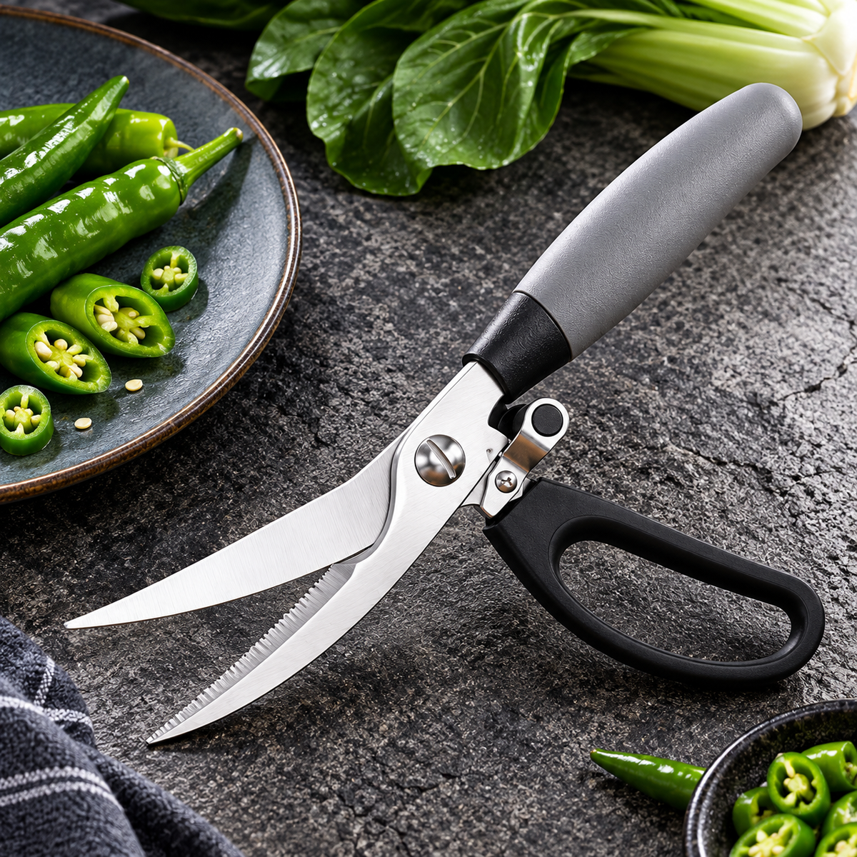 Meat Cutting Scissors – Heavy-Duty Kitchen Food Scissors
