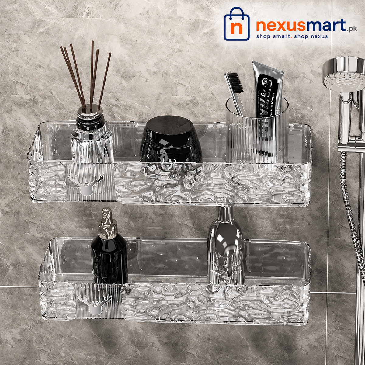 Bathroom Shelf Drain Rack Wall Mount Corner Storage Shelves Shampoo Holder Cosmetic Rack Shower Drain Basket Bathroom Organize