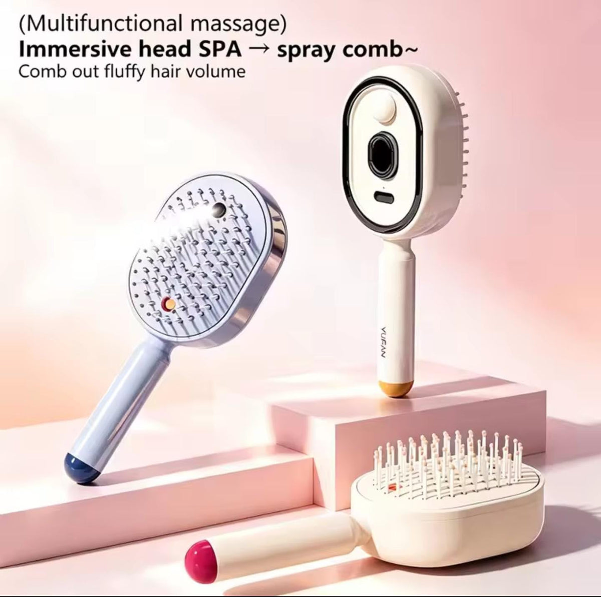 Rechargeable Spa Spray Comb β Portable Hair & Scalp Grooming Comb