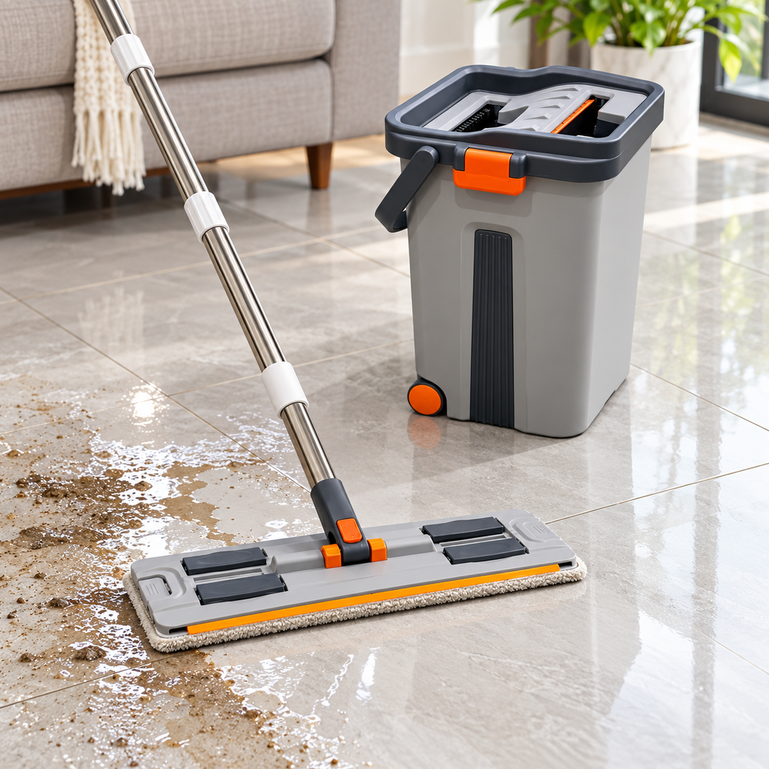 2-in-1 Scratch Mop for Floor Cleaning