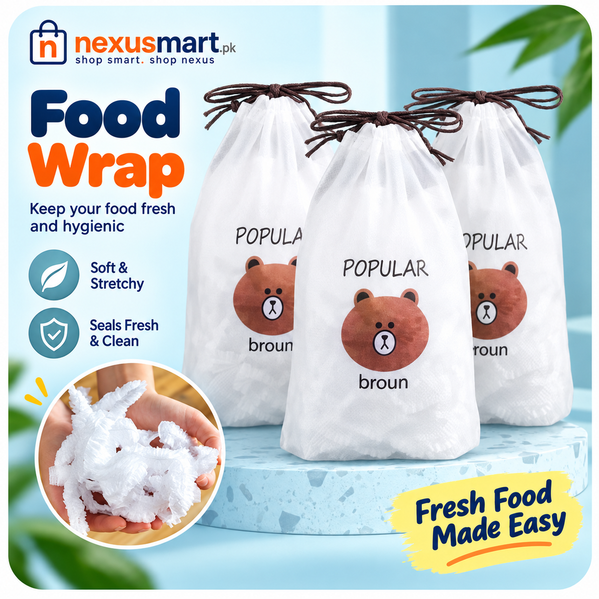 Food Wrap β Kitchen Food Storage & Covering Roll