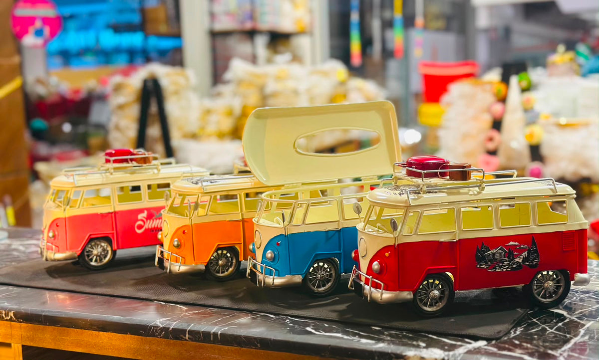 Antique Vintage Bus Tissue Box