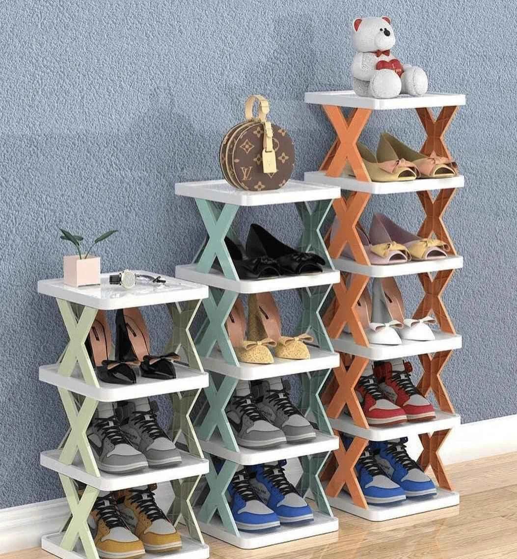 X-Shape Shoe Rack – Space-Saving Shoe Organizer