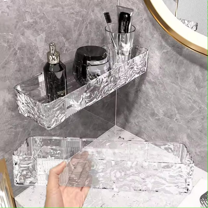 Bathroom Shelf Drain Rack Wall Mount Corner Storage Shelves Shampoo Holder Cosmetic Rack Shower Drain Basket Bathroom Organize
