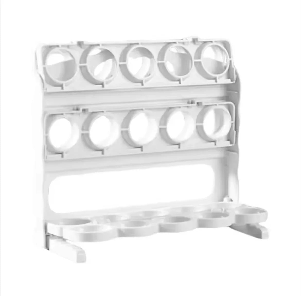 3-Tier Egg Storage Organizer, Large Capacity Egg Rack For Refrigerator,Collapsible Egg Tray