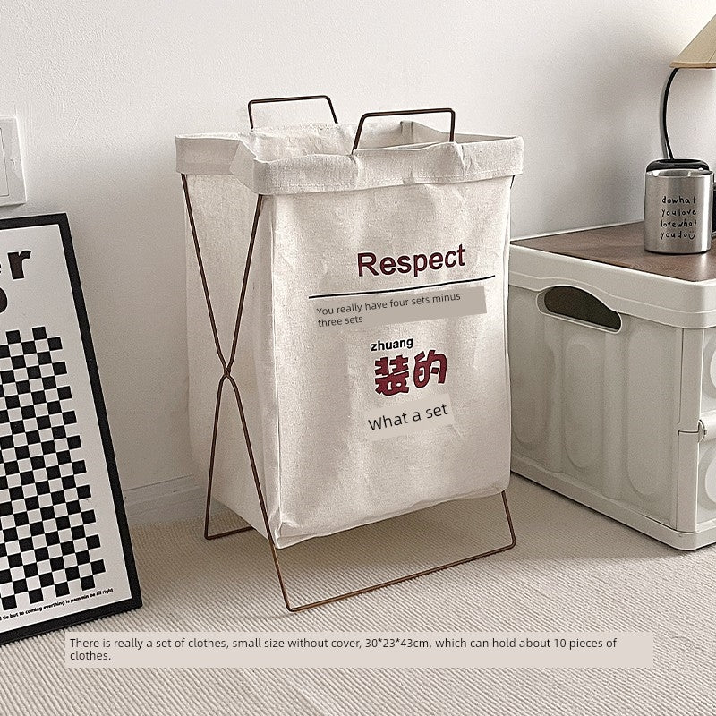 Foldable Fabric Laundry Basket with Metal Frame & Carry Handles β Space-Saving Laundry Hamper Product Description