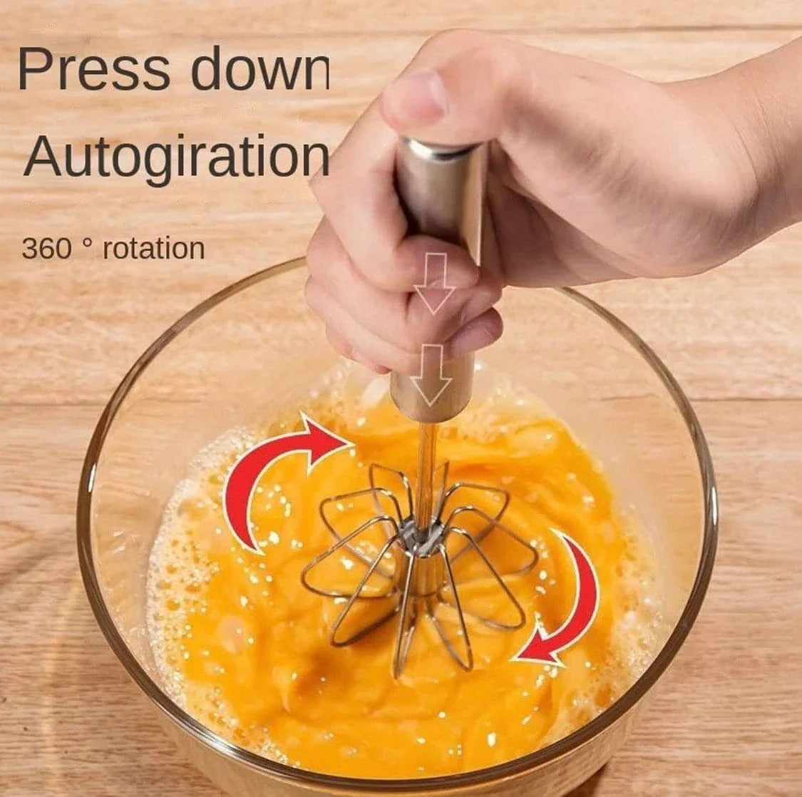 Manual Push Beater Stainless Steel Kitchen & Cooking product image - Nexusmart Pakistan