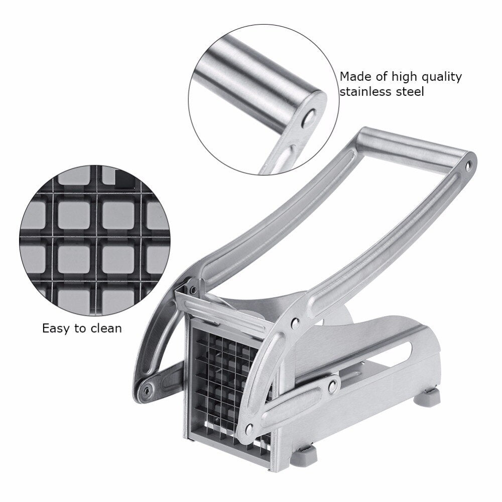 Stainless Steel French Fries Cutter β Manual Potato & Vegetable Strip Slicer