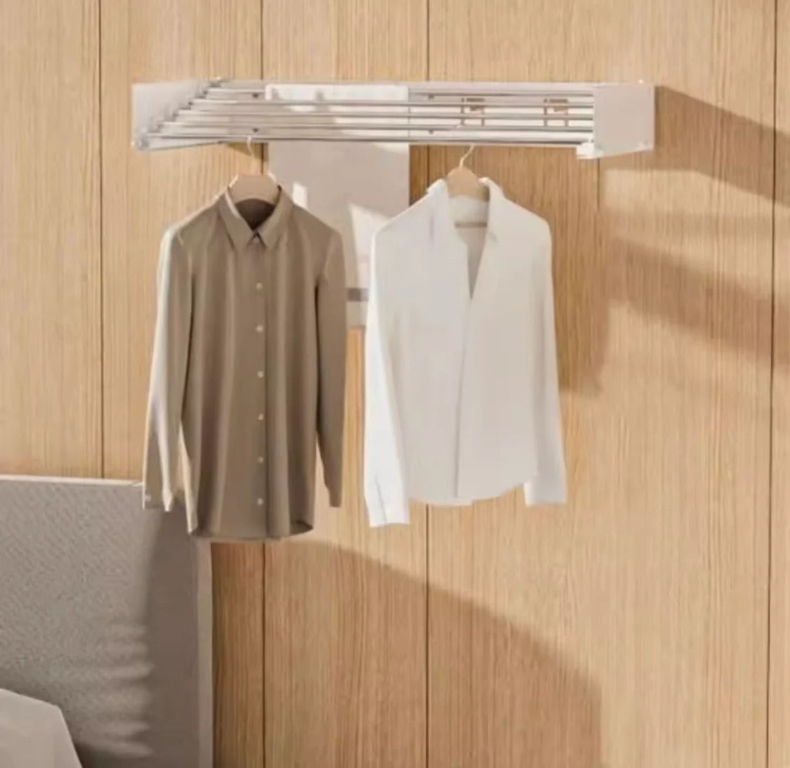 Wall Mounted Foldable Clothes Rack 80CM Bathroom Accessories view 4 - Nexusmart Pakistan