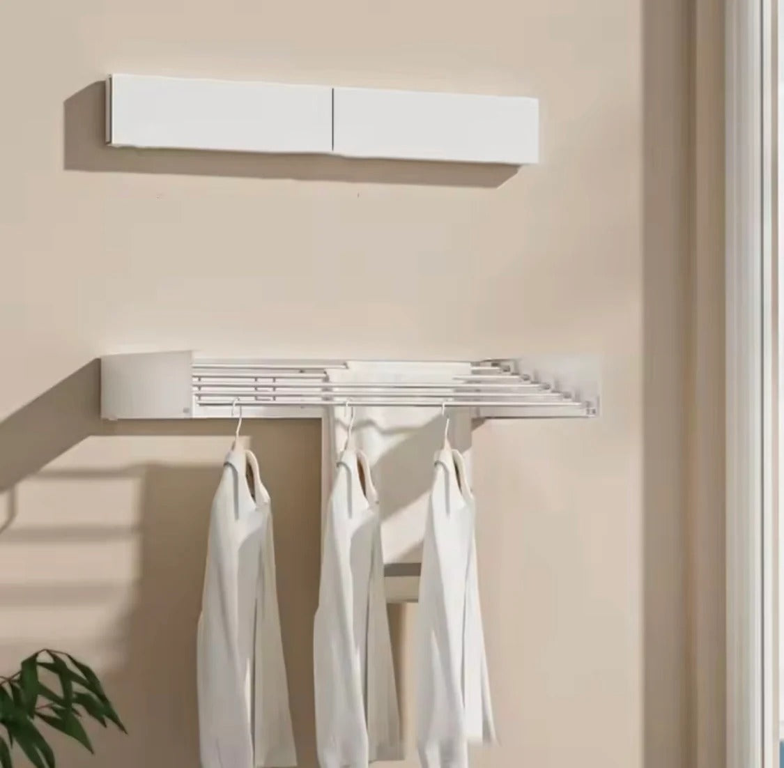 Wall Mounted Foldable Clothes Rack 80CM Bathroom Accessories view 3 - Nexusmart Pakistan