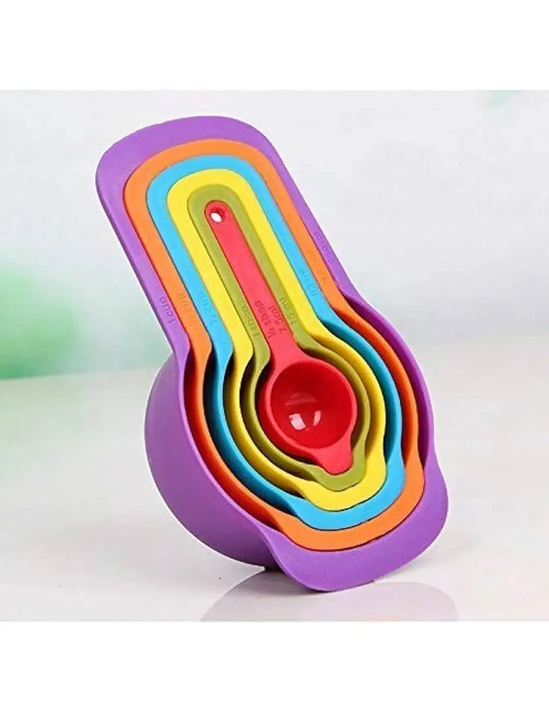 6 Pieces Measuring Spoons & Cups with Scale Kitchen & Cooking view 5 - Nexusmart Pakistan