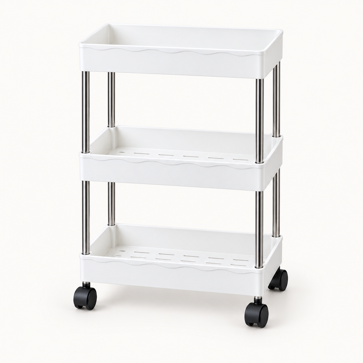 Matrix 3-Layer Smart Trolley – Multi-Tier Storage Organizer