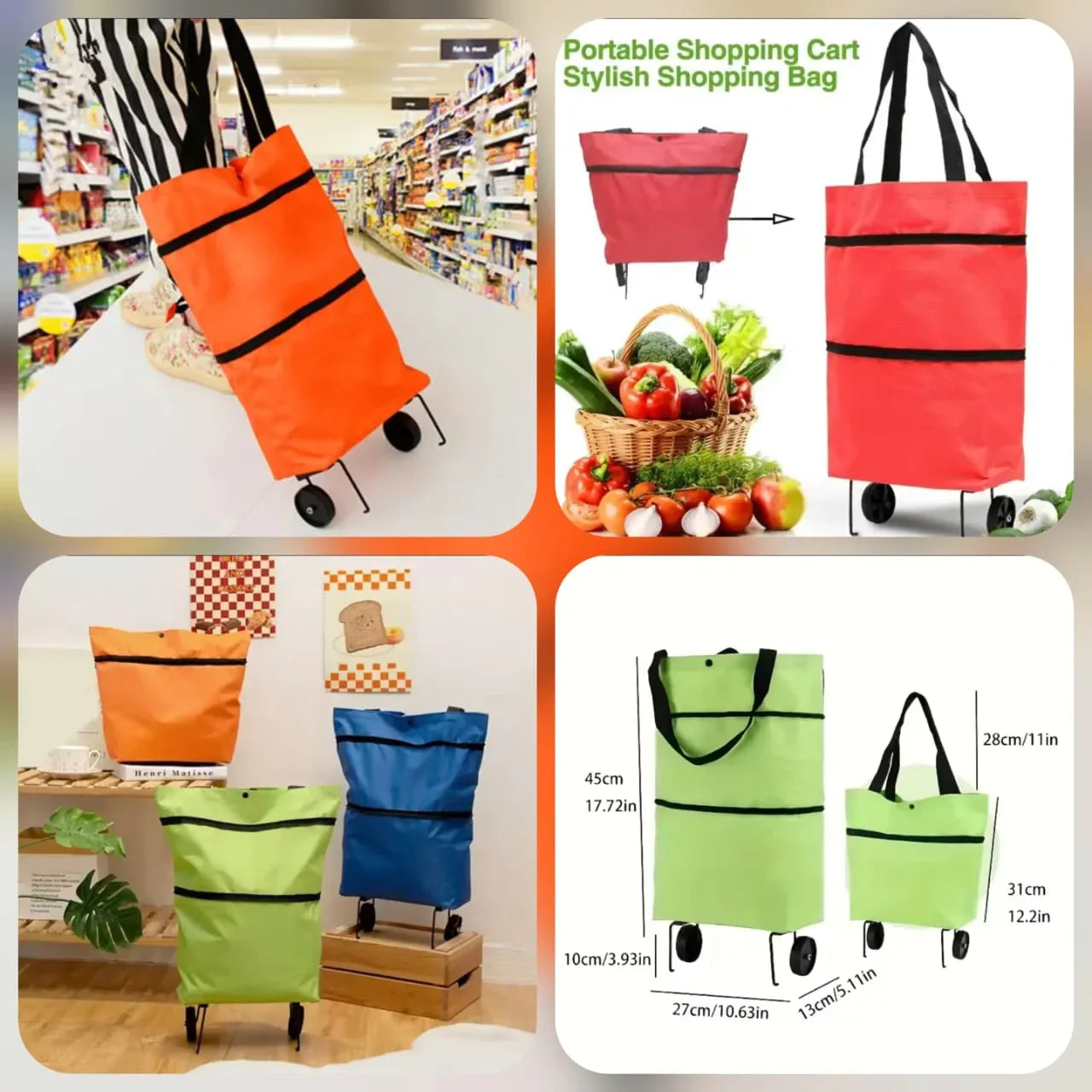Expandable Travel Trolley Bag – Lightweight Luggage