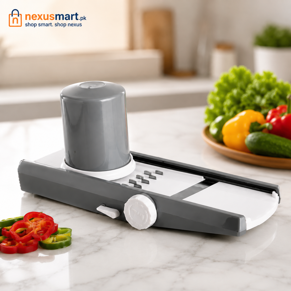 Bruno Manual Vegetable Cutter & Slicer with Safety Holder