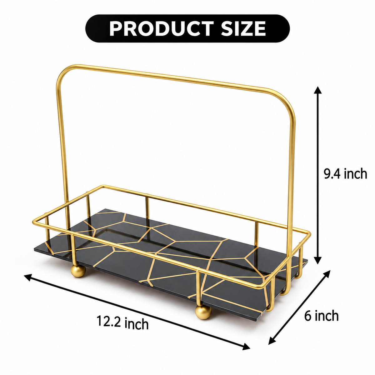 Matrix Golden Arc Vanity Stand – Cosmetic & Perfume Organizer