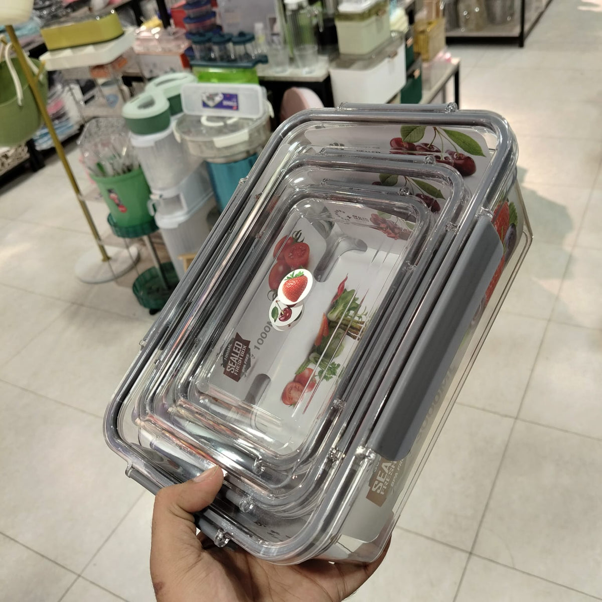 Heavy Duty Acrylic Fridge Storage Boxes β 3-Piece Organizer Set
