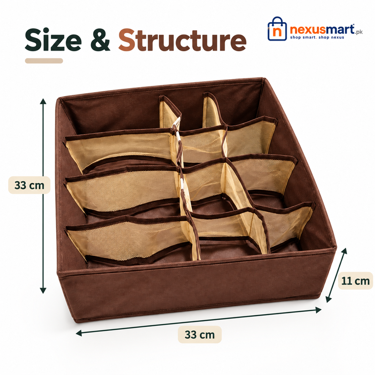 Matrix 12-Grid Drawer & Accessories Organizer