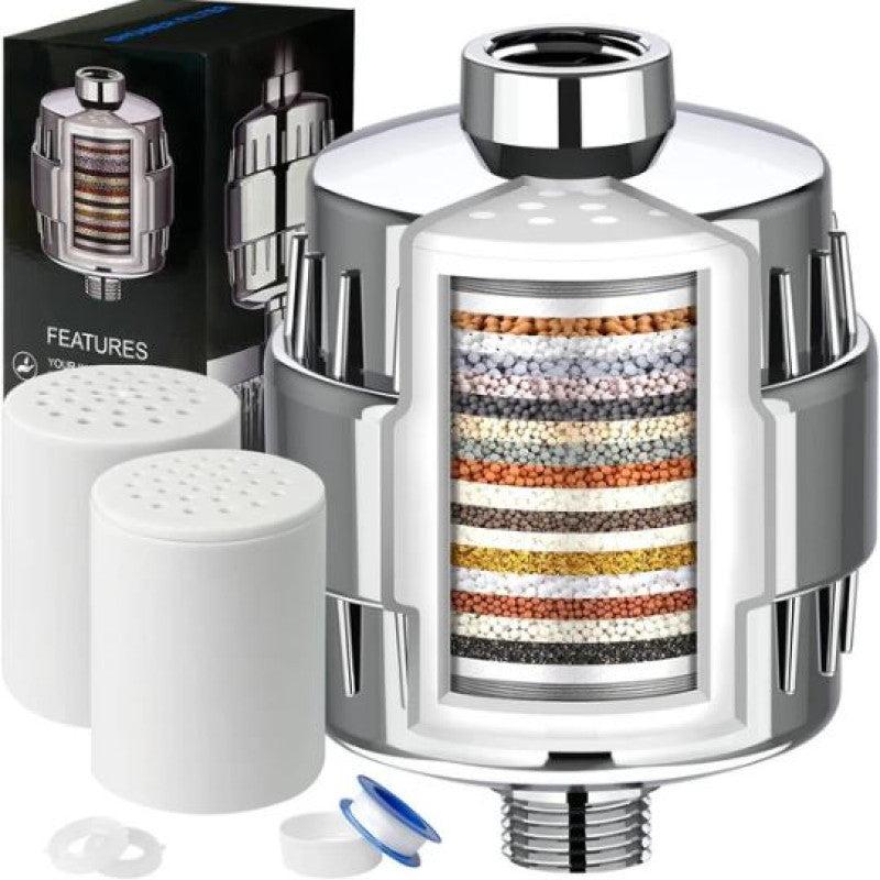 Premium 20-Stage Water Purifier Filter for Tap & Shower – Multi-Layer Filtration