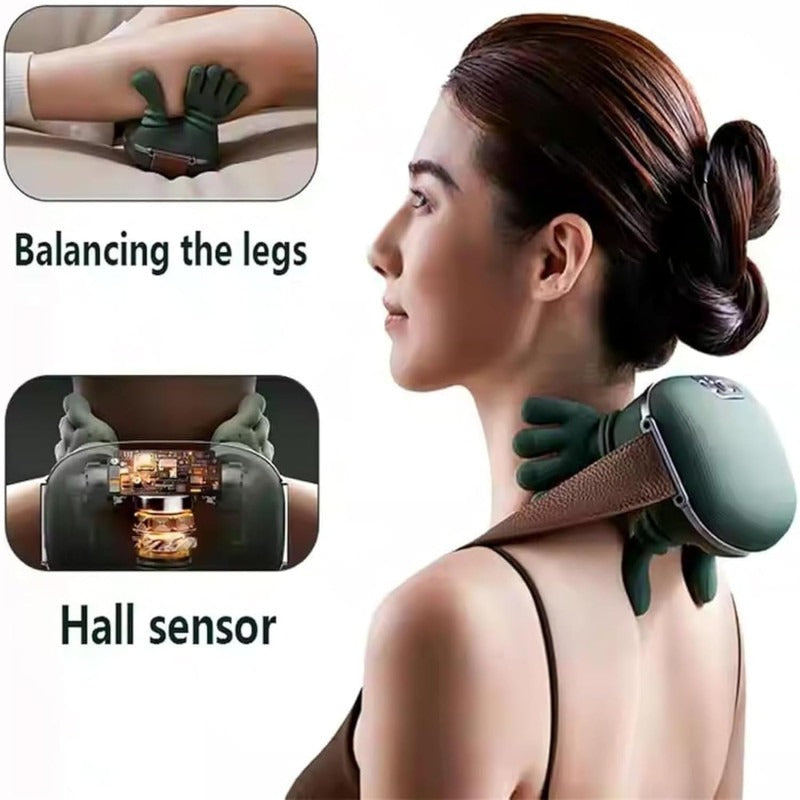 Neck & Back Massager with Heat β Wireless Kneading Massage Pillow