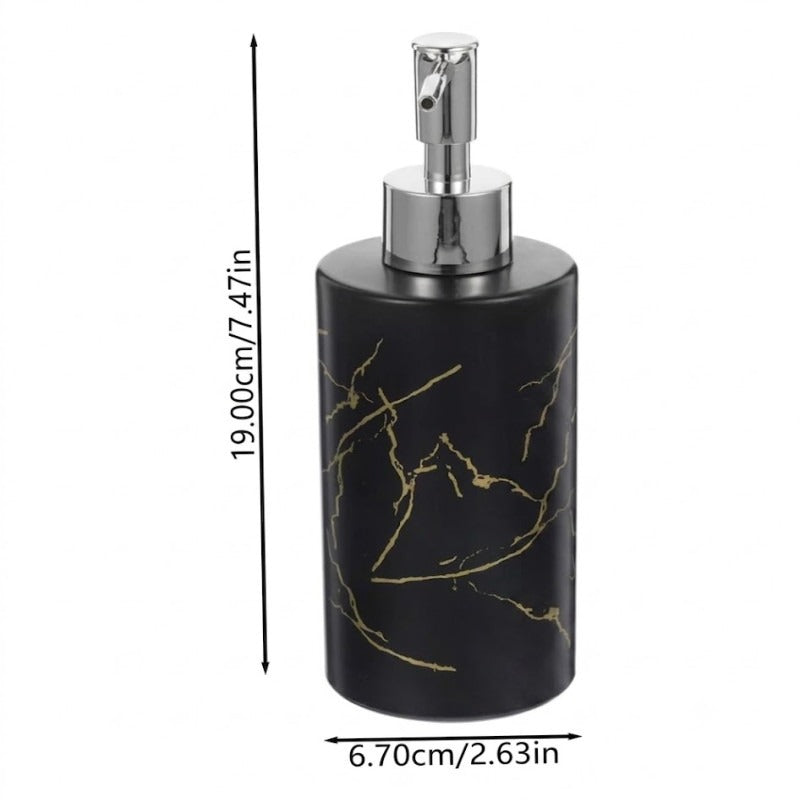500ML Thunder Design Glass Soap Dispenser with Pump β Handwash & Sanitizer Bottle