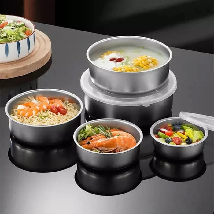 Stainless Steel Mixing Bowl Set with Lids