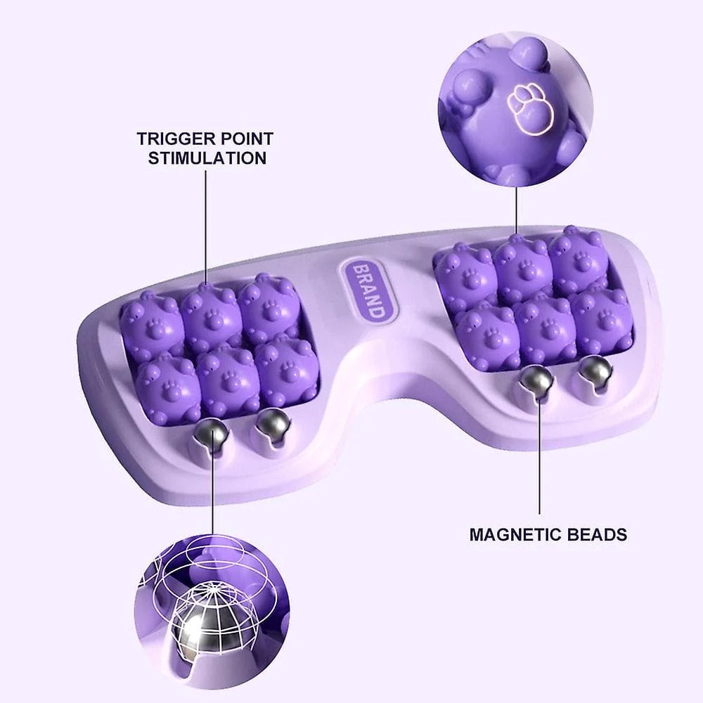 Manual Foot Massager Roller with Acupoint Beads for Foot & Arch Relaxation