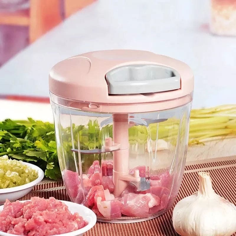Manual Garlic Press Crusher & Multifunctional Food Chopper