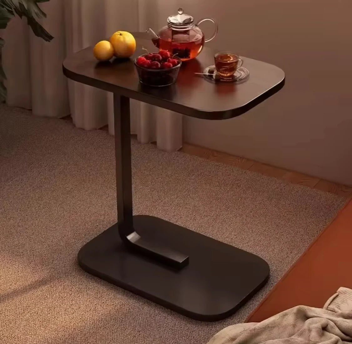 Multifunctional Wooden Bedside & Sofa Side Table – Square Mini Coffee Table