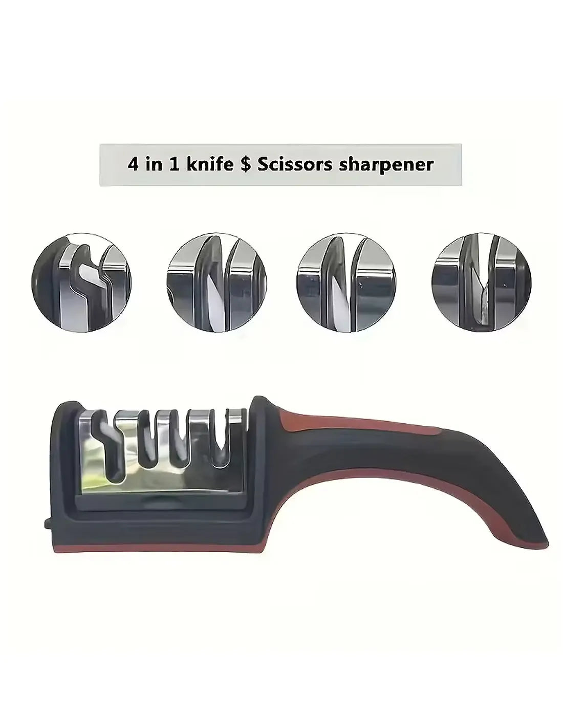Kitchenly 4-in-1 Adjustable Kitchen Knife Sharpener view 5 - Nexusmart Pakistan