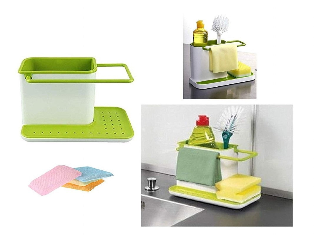 Kitchen Sink Soap & Sponge Organizer Kitchen & Cooking view 4 - Nexusmart Pakistan