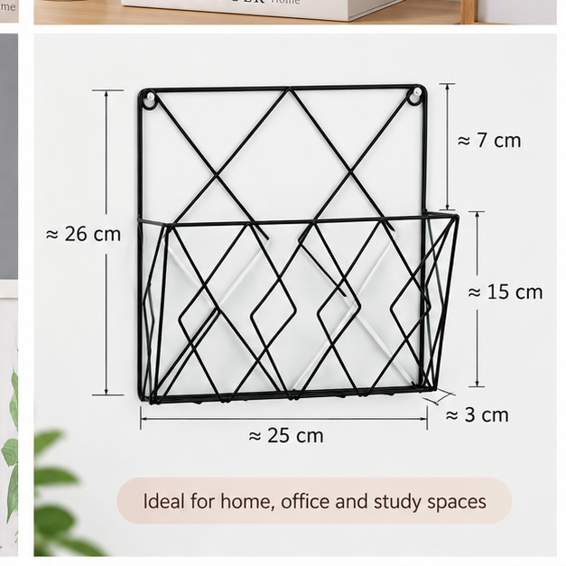 Magazine & Books Organizer – Home & Office Storage Rack