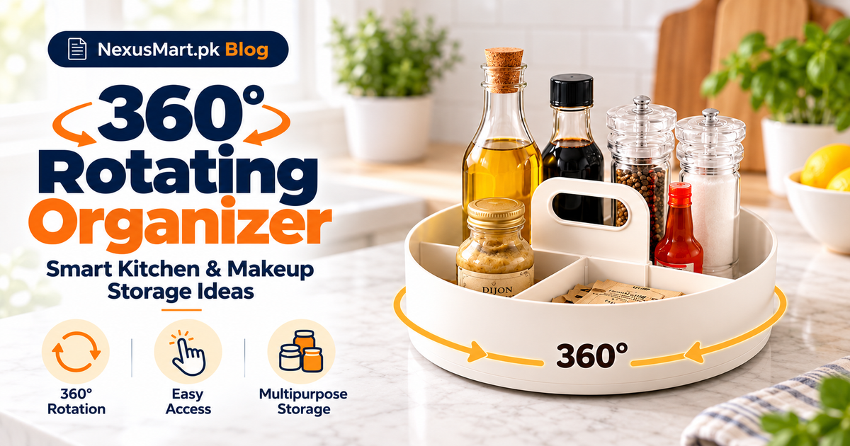 360° Rotating Multipurpose Organizer - NexusMart.pk product buying guide