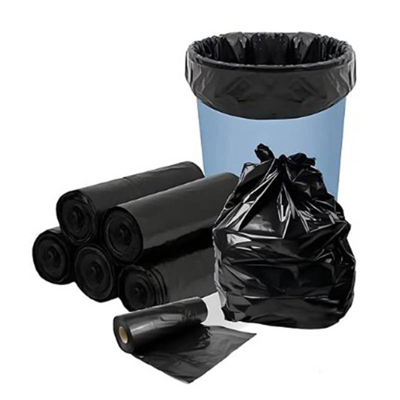 Black Garbage Bags Roll – Leak-Proof Disposable Trash Bags
