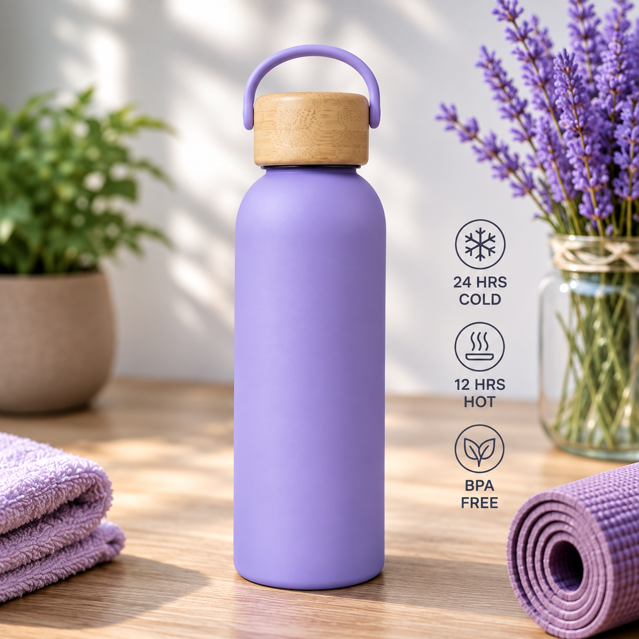 500ml Leak-Proof Vacuum Insulated Bottle – Reusable Hot & Cold Drink Bottle