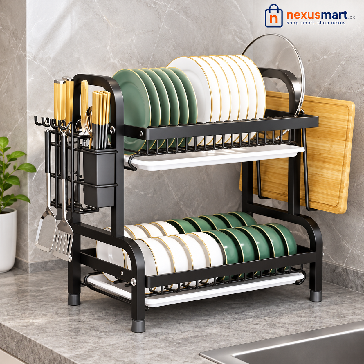 Iron dish rack