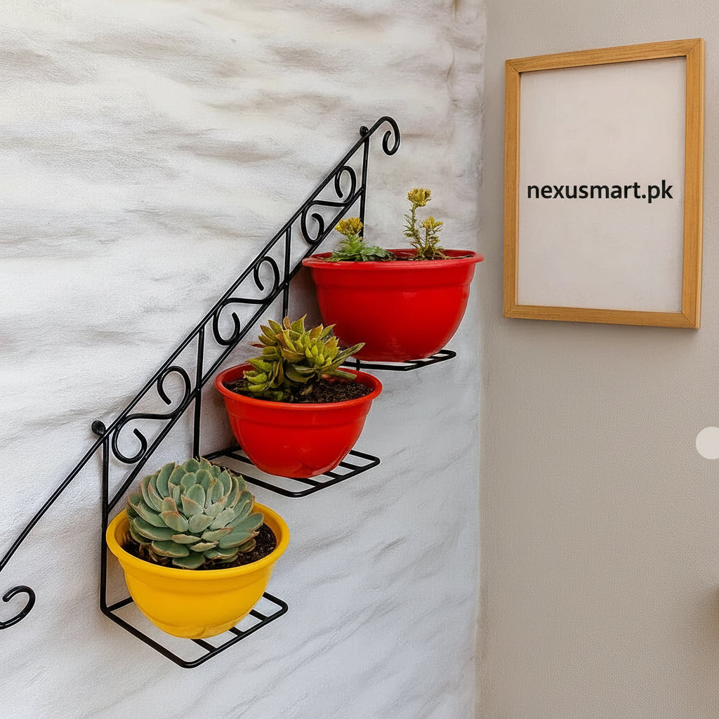 Floral Wall Basket – Decorative Hanging Planter Basket