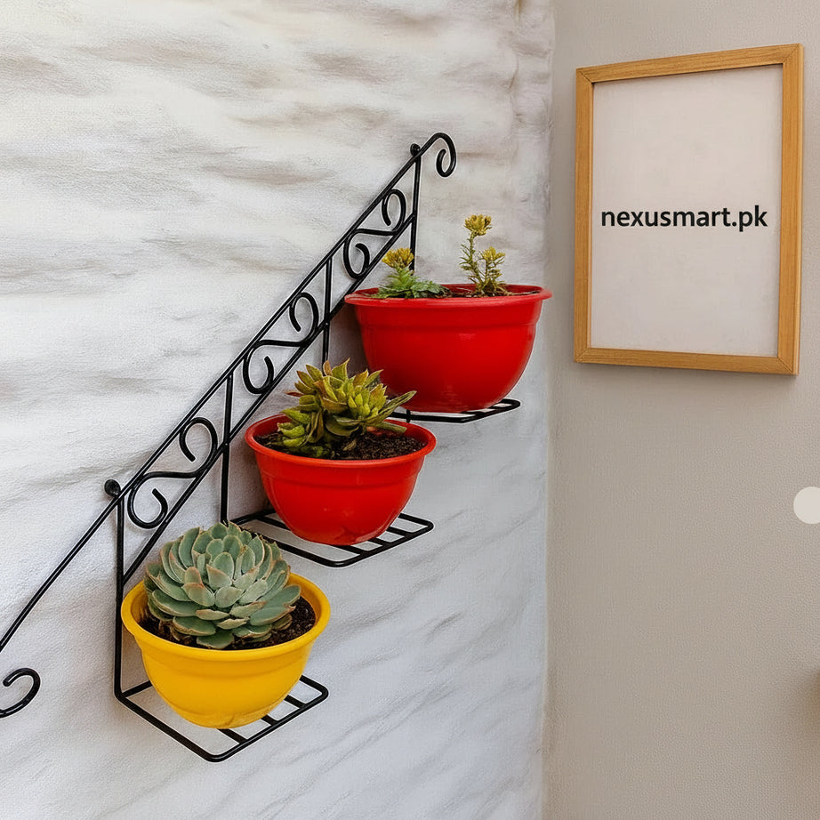 Floral Wall Basket – Decorative Hanging Planter Basket